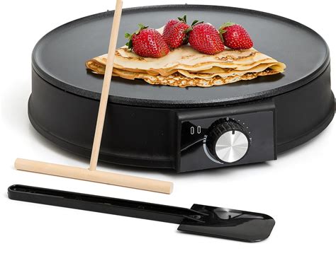 Amazon.com: Moss & Stone 12" Electric Griddle Pan & Crepe Machine, Non ...