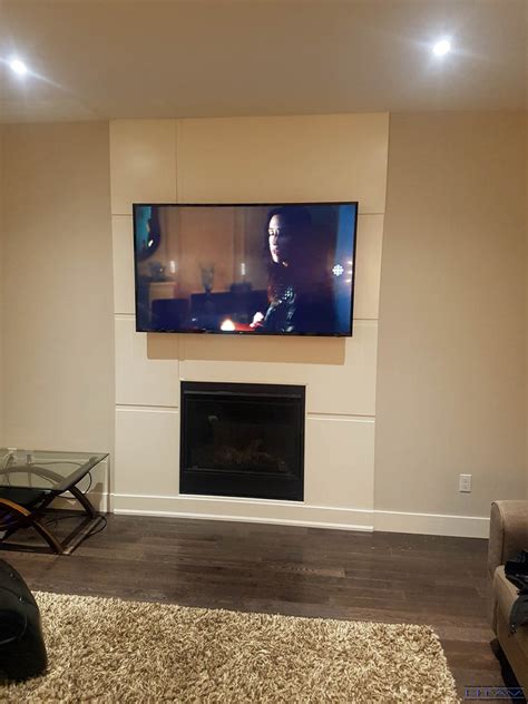 Fireplace Mounted TV Installation Gallery - HTAV