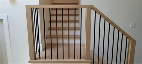Modern Railings in Deep Cove — Fournier Finishing - Wood Floors, Stairs ...