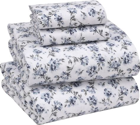 Ruvanti Flannel Sheets Queen Size - 100% Cotton Brushed Flannel Bed ...