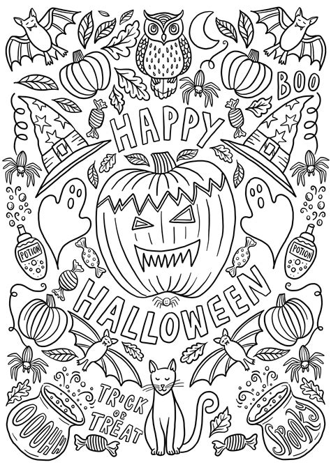 Halloween Colouring Pages Printable Halloween Color Sheets From
