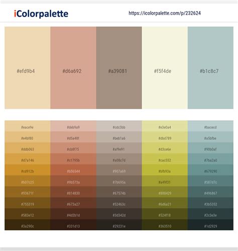 20 beige color combinations curated collection of color palettes - 20 ...