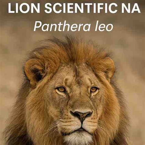 Discover the scientific name of Lion and its classification ...