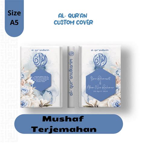 Al Quran Custom Name + Cover Wedding Gift | Wedding Presentation | Wedding dowry, Al-quran ...