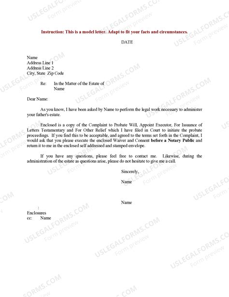 How To Write An Objection Letter For Probate Court - prntbl ...