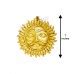 Buy Adiya Mukh Surya Wall Hanging in Brass online