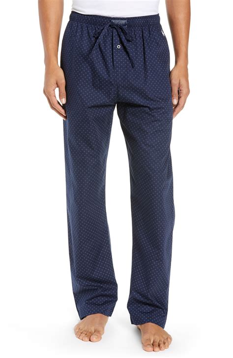 Polo Ralph Lauren Men's Woven Cotton Pajama Pants In Cruise Navy ...