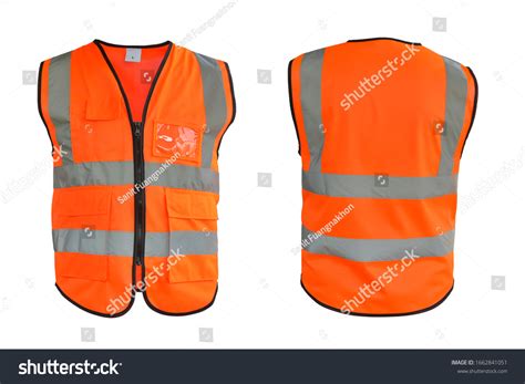 Orange Safety Vest Back