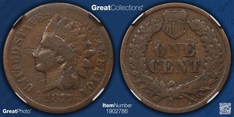 1877 Indian Cent NGC VG Details (Item 1902786) | GreatCollections Coin ...