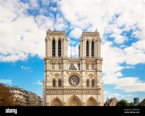 Architecture Cathedral Notre Dame de Paris in Paris, France, Cathedral ...