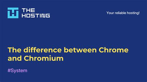 The difference between Chrome and Chromium