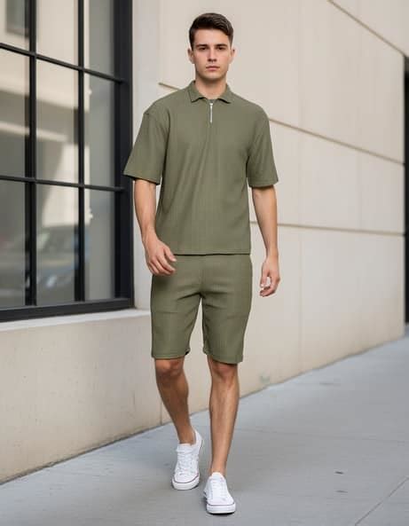 Buy Olive Co-ord Sets for Men by Shein Online | sheinindia.in
