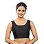 Madhu Fashion Women's Raw Silk Sleeveless Ready to Wear Saree Blouse ...