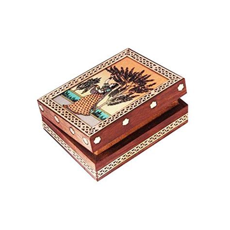 Agarwal Craft Palace Sheesham Wood Gemstone Painting Box - Poker Card ...