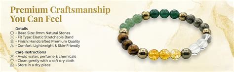 Buy Real Crystal Dhan Yog Wealth Bracelet (8mm) | 6-Stone Blend ...