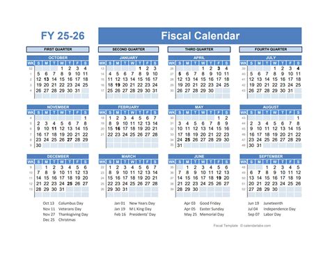 Fiscal Calendar 202526