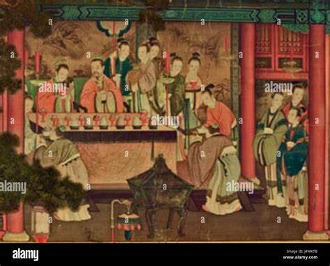 Xiwangmu visiting Emperor Wu of Han Stock Photo - Alamy