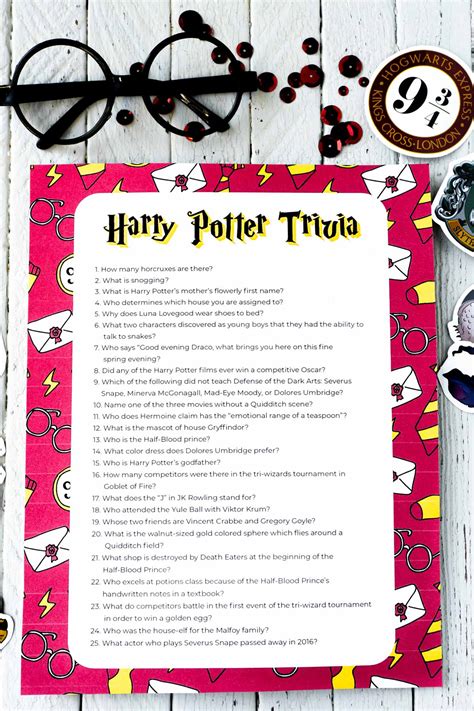 51 Harry Potter Trivia Questions (Free Printable Quiz) - Play ...