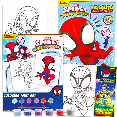 Buy Marvel Spidey and His Amazing Friends Paint Posters Set - 4 Pc ...