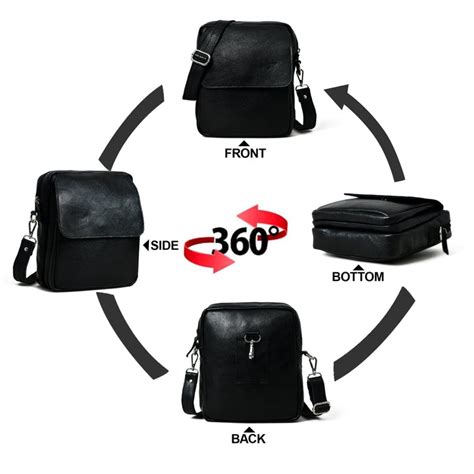 Enzo Black Side Messenger — MaheTri