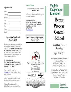 Fillable Online apps fst vt Better Process Control School - Virginia ...