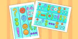 Punctuation Symbols Page Borders (teacher made) - Twinkl