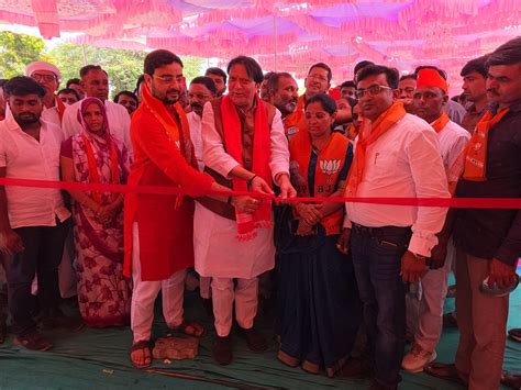 Sidhpur MLA Inaugurates BJP Office; Congress Workers Join BJP in Vomaiya