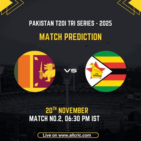 SL vs ZIM Today Match Prediction & Fantasy Tips| Tri Series