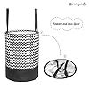 PrettyKrafts 45L Non Woven Wave Printed Round Foldable Laundry Bag