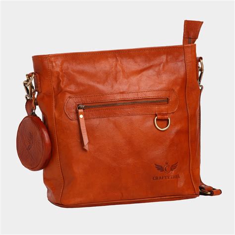 Ichikovor Leather Sling Cum Crossbody Laptop Bag — Craftyther