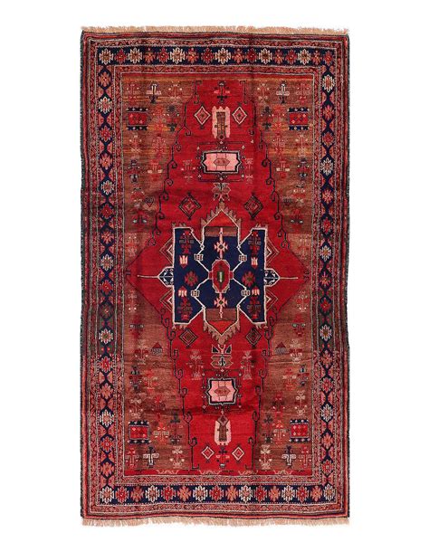 Isabelline Fine Hand knotted Persian antique Hamadan 4'3"X 8' | Wayfair
