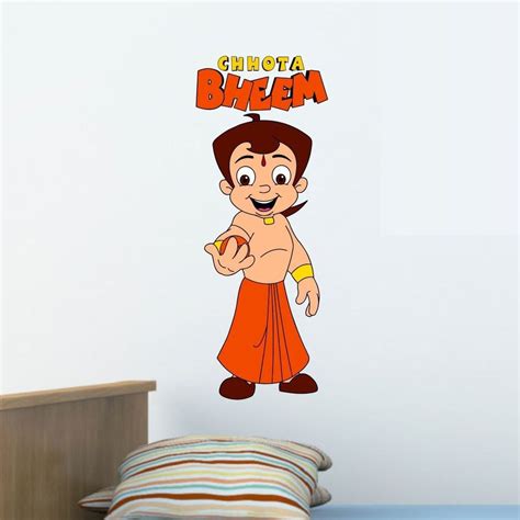 Buy Asian Paints Nilaya - Chhota Bheem and Friends 9" x 22" wall decal ...