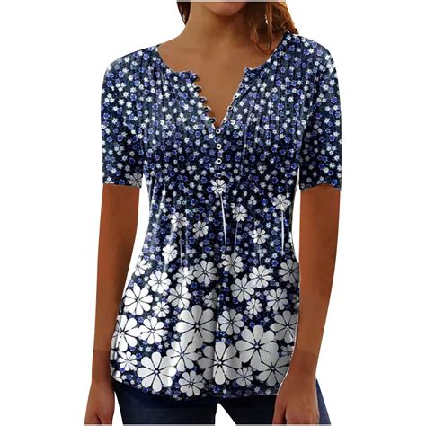 Style Oalirro Summer Floral Dressy Purple Tops for Women - Ladies ...