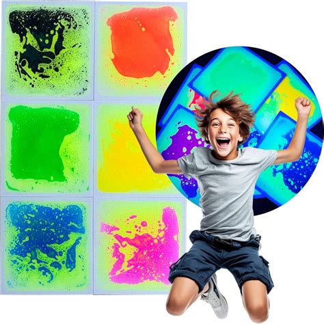 UV Liquid Floor Tiles┃Autism-Friendly Sensory Playtime