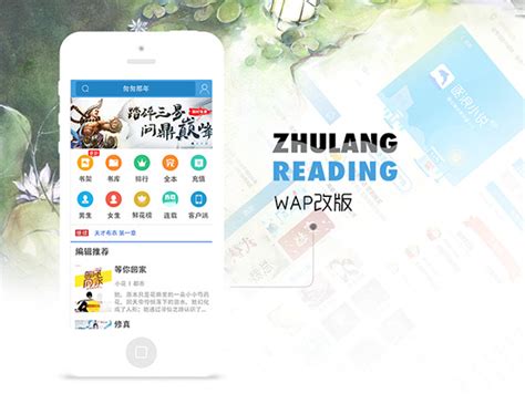 网络文学阅读网站WAP设计_UX刘小鹿-站酷ZCOOL