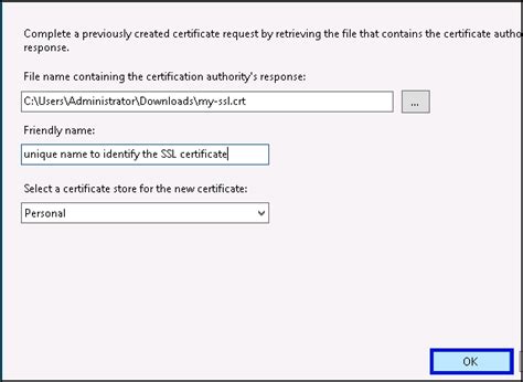 How to generate CSR key and install SSL certificate in IIS - Diadem ...