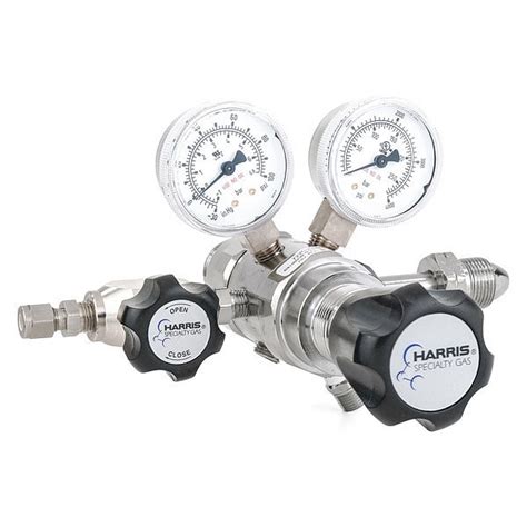 Harris Specialty Gas Lab Regulator, Two Stage, CGA-590, 0 to 50 psi ...