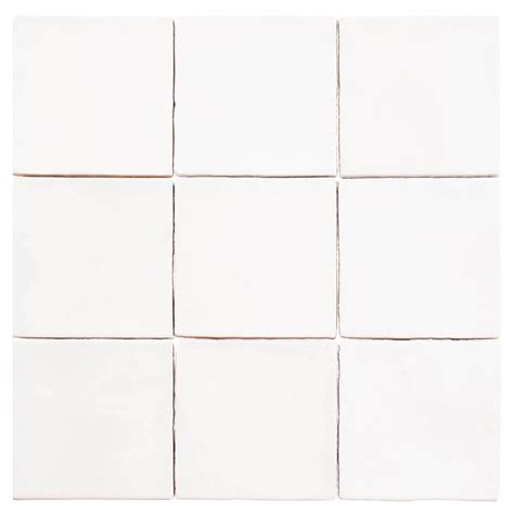 Manacor White 4x4 Ceramic Tile – Glazzio Surfaces