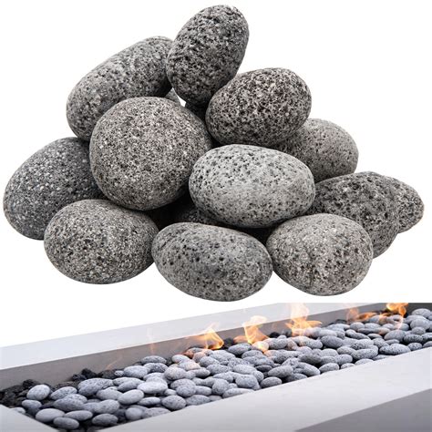 Amazon.com: Black Lava Rocks for Fire Pit, Natural fire Rocks, 2"-3 ...