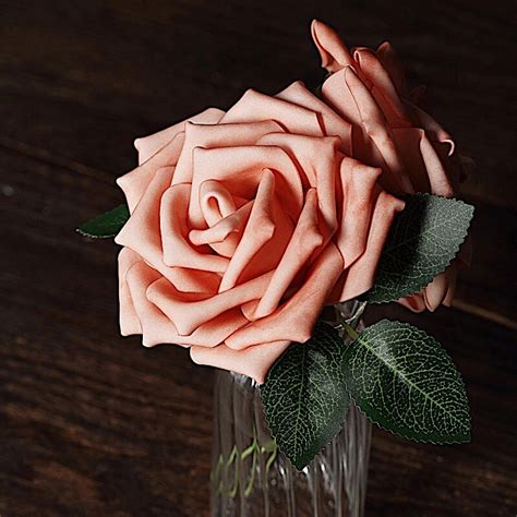 5-Inch Artificial FOAM ROSES FLOWERS Stems, Color: Dusty rose | Michaels