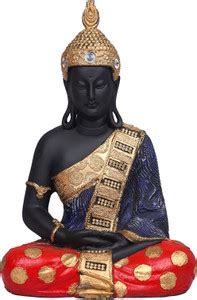 Corscent Lord Buddha Black and Gold Statue Showpiece for Home Decor ...