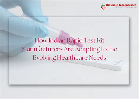 Rapid Test Kit Manufacturers in India: The Administrative Compliance ...