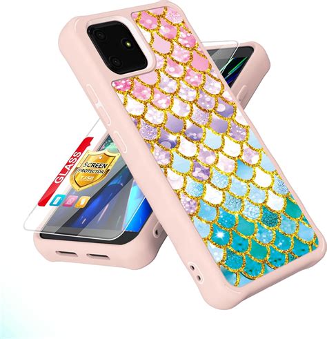 Amazon.com: for Foxx Foxxd A55 Case [with Tempered Glass Screen Protector][Luminous Effect ...