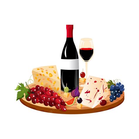 Wine And Cheese Clipart