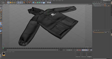 3D John Deere Black Rain Jacket model | 3D Molier International