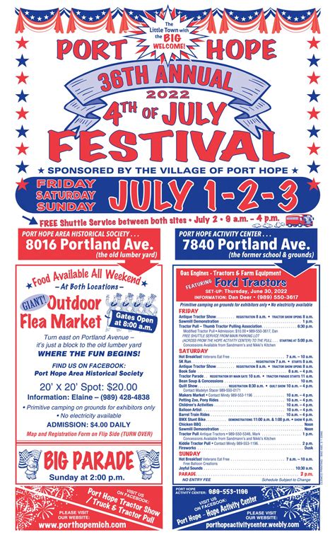 Port Hope Michigan 4th of July Festival