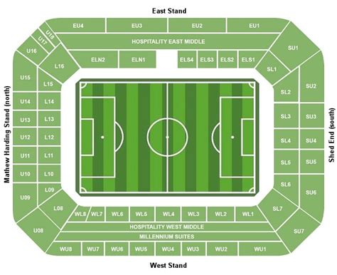 Stamford bridge seating plan shed end