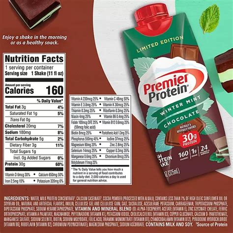Snapklik.com : Premier Drinks 30g High Protein Shake, Winter Mint ...