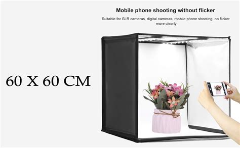 House Of Quirk Cube Box Black LED Lighting Table Top Photo Shooting ...
