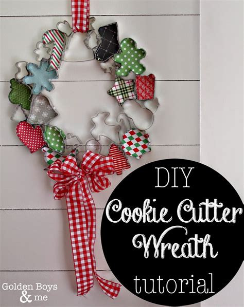 Christmas Cookie Cutter Wreath | Golden Boys & Me